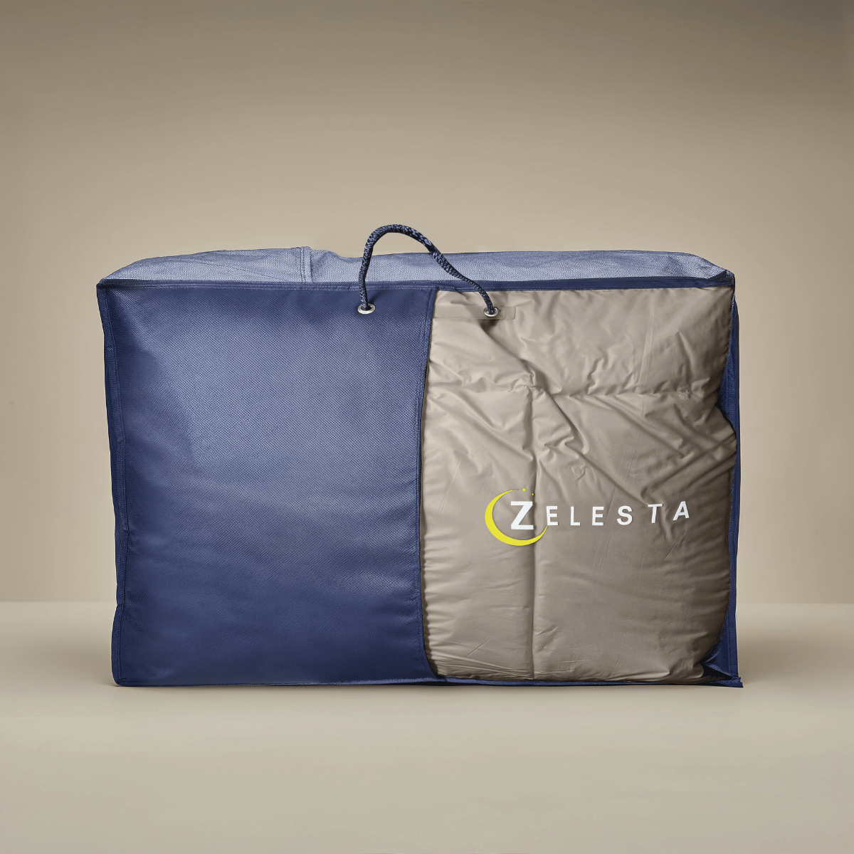 Zelesta Deluxe Uni Satijn Katoenen Dekbed - Notenbruin