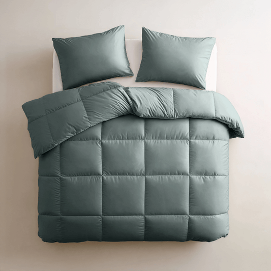 Zelesta Deluxe Uni Satijn Katoenen Dekbed - Groen