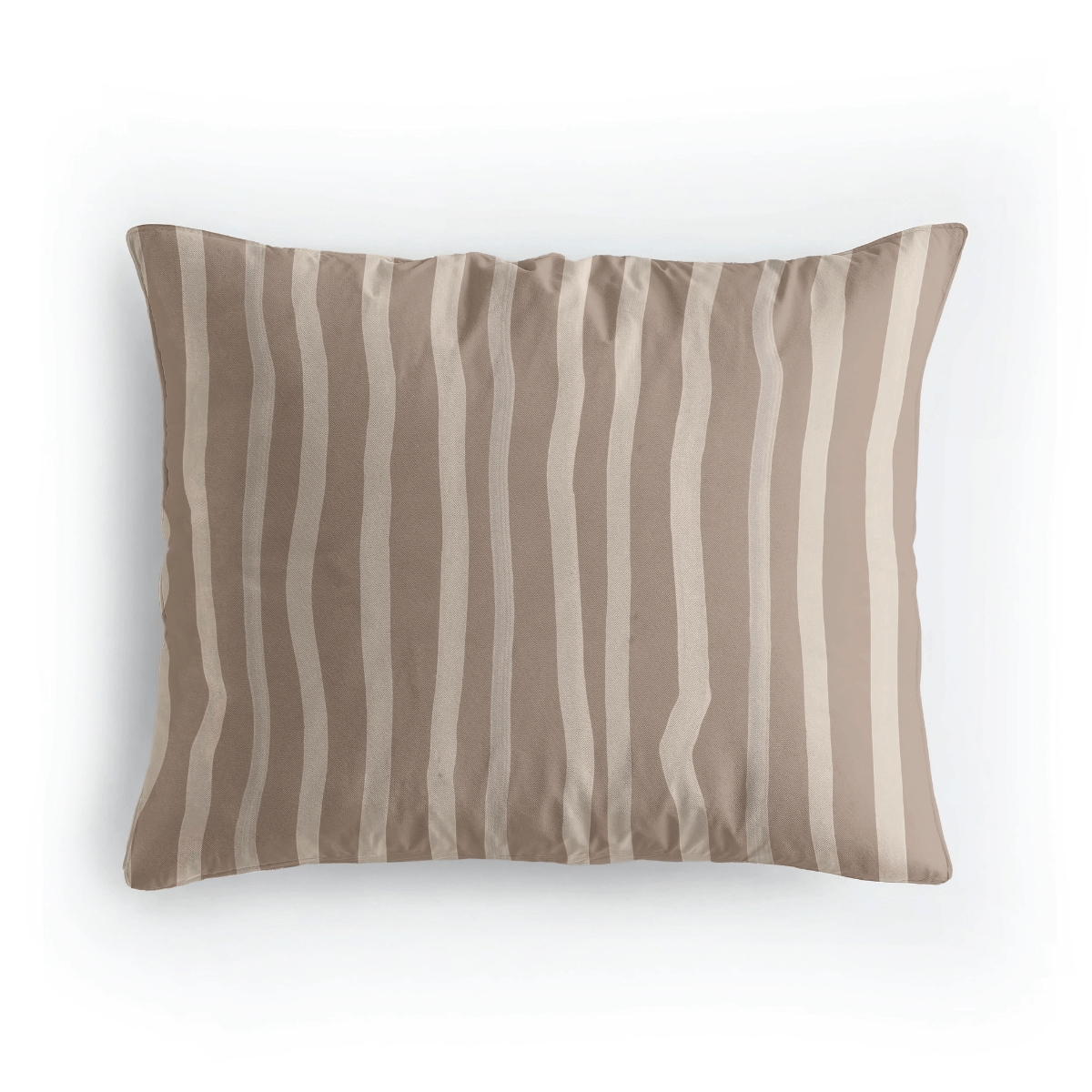 Zelesta Pure Design Katoenen Kussensloop Set van 2 - Brown Stripes
