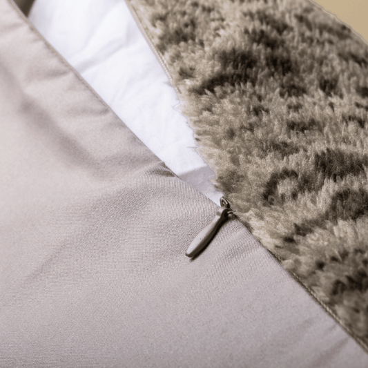 Zelesta Special Teddy Panter Kussensloop Set van 2 - Taupe
