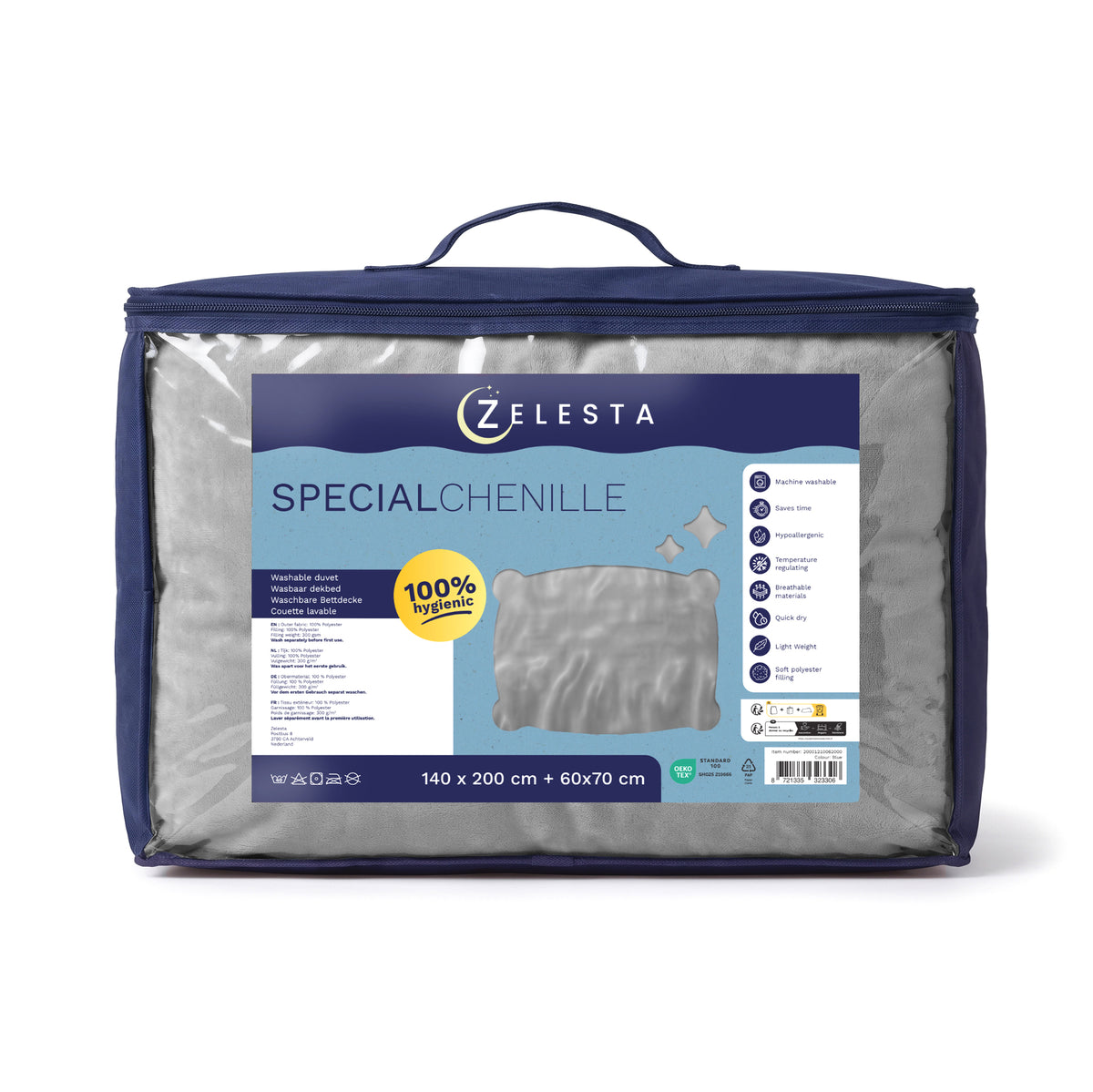 Zelesta Special Kids Chenille Dekbed - Donkergrijs