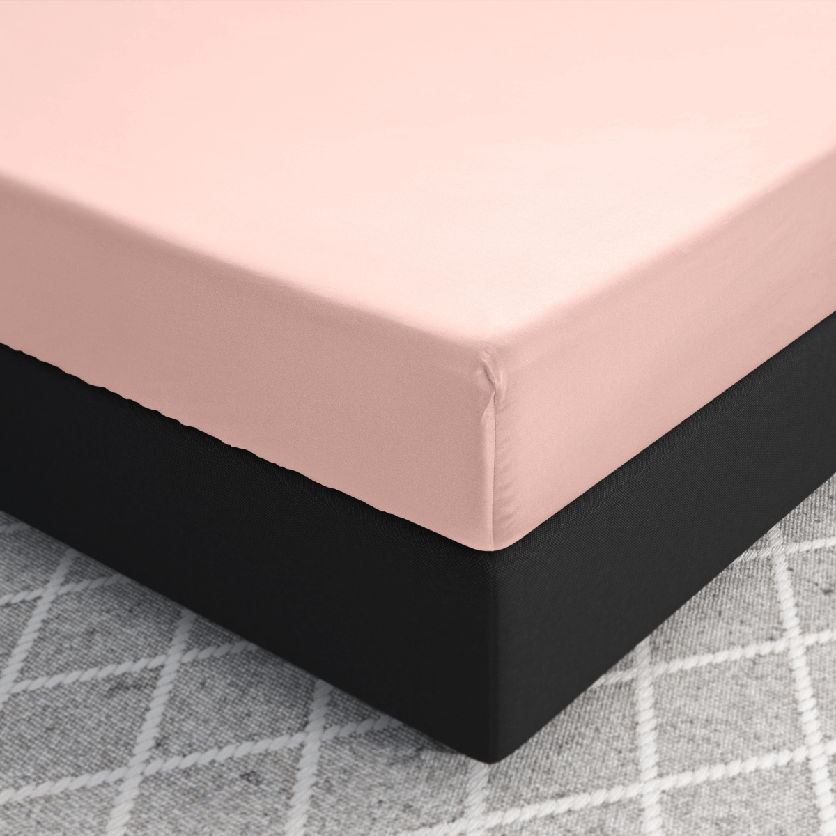 Zelesta Primaviera Satin Deluxe Fitted Sheet Pink image