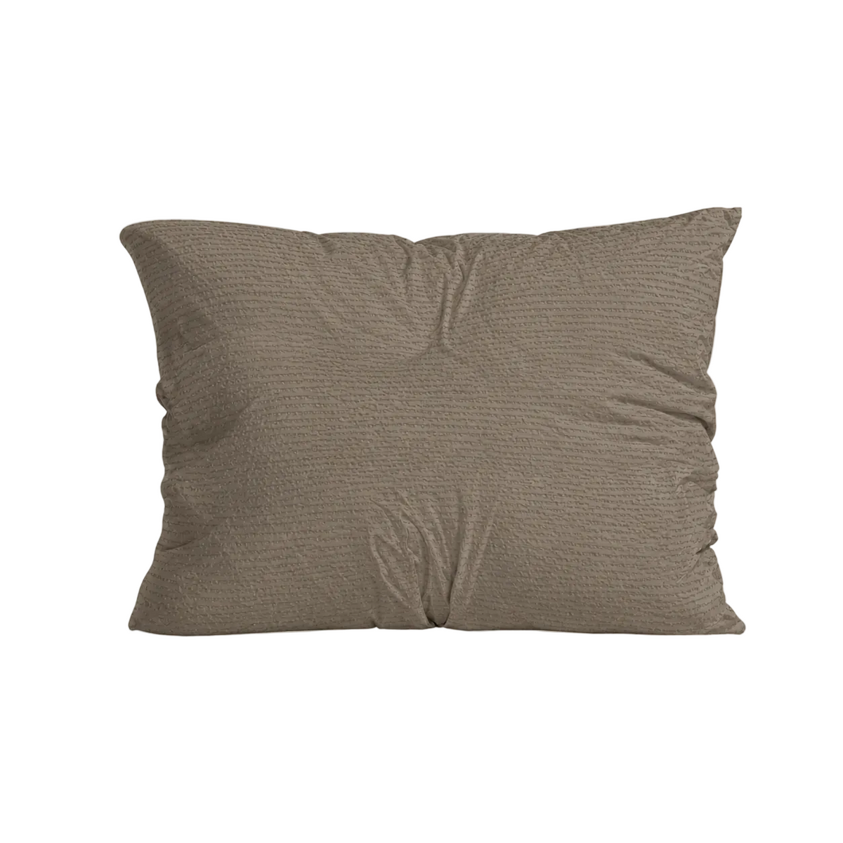 Zelesta Comfort Structure Seersucker Kussensloop Set van 2 - Taupe