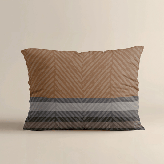 Zelesta Comfort Design Kussenslopen Set Van 2 - Brown Stripes