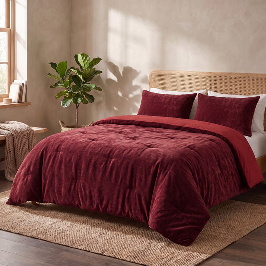 Zelesta Special Jersey Chenille Dekbed - Barokrood