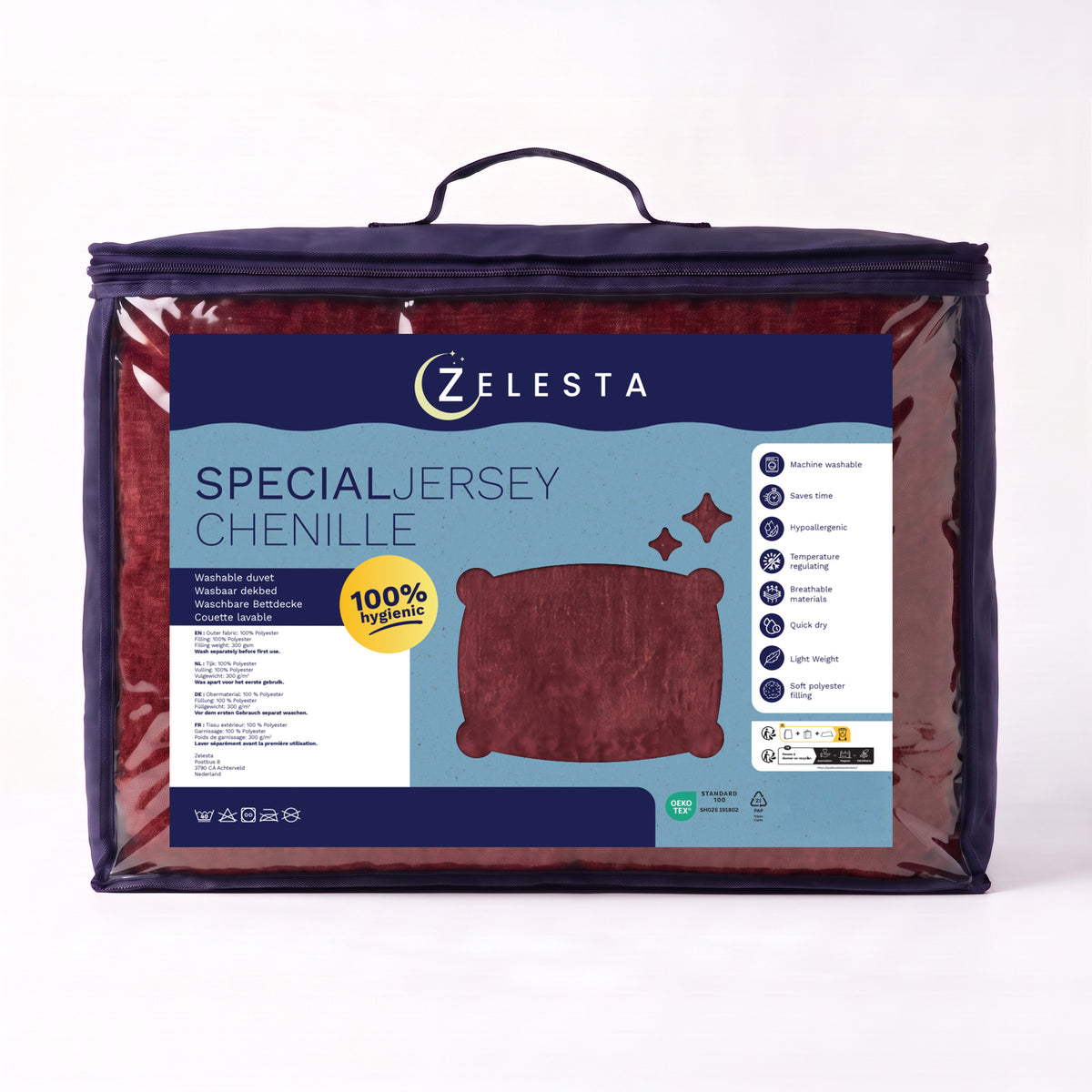 Zelesta Special Jersey Chenille Dekbed - Barokrood