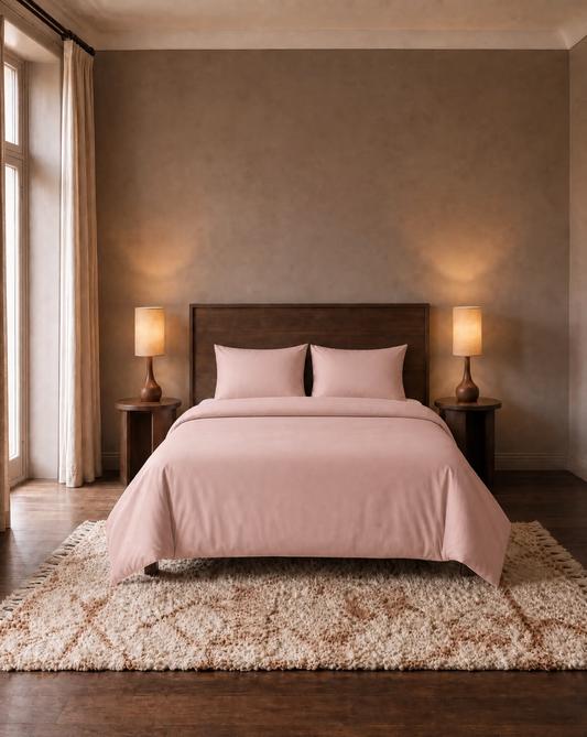 Zelesta Pure Uni Naadloos Katoenen Dekbed - Misty Rose