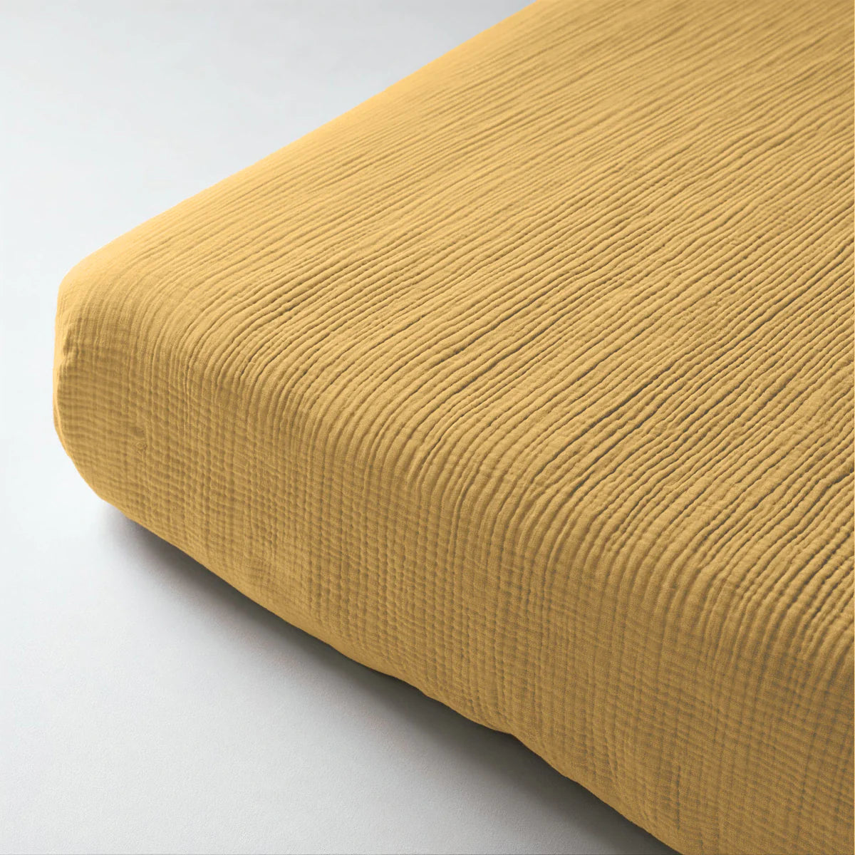Zelesta Muslin Fitted Sheet - Ochre-Yellow image