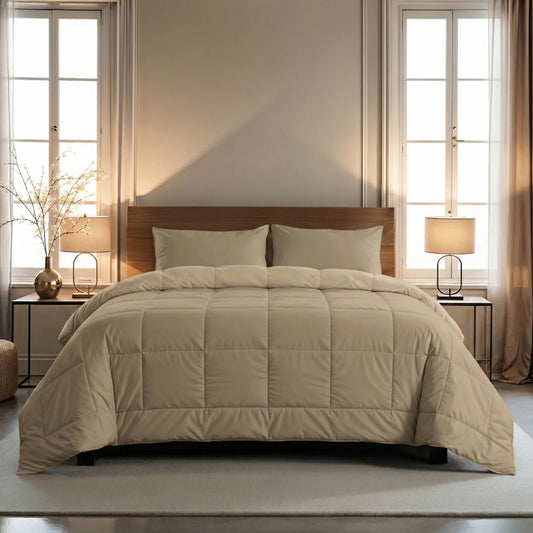 Zelesta Pure Uni Katoenen 4-Seizoenen Dekbed - Taupe Blush