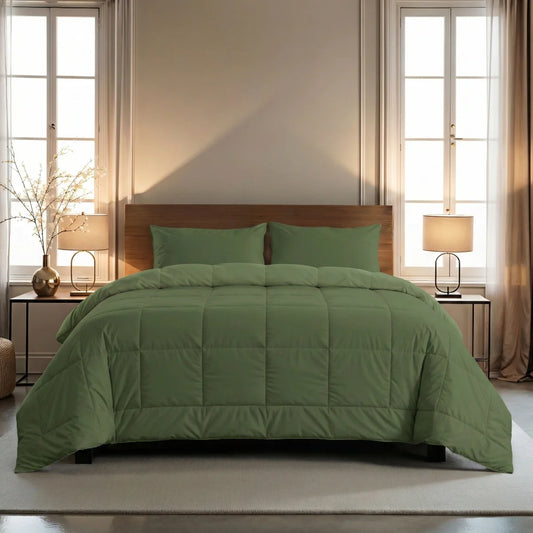 Zelesta Comfort Uni 4-seizoenen dekbed - Tijdloos groen