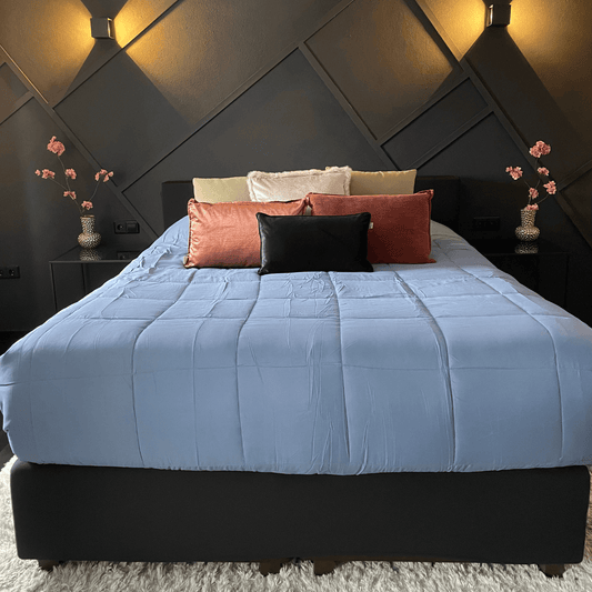Zelesta Everyday Duo Dekbed - Blauw & Mastic