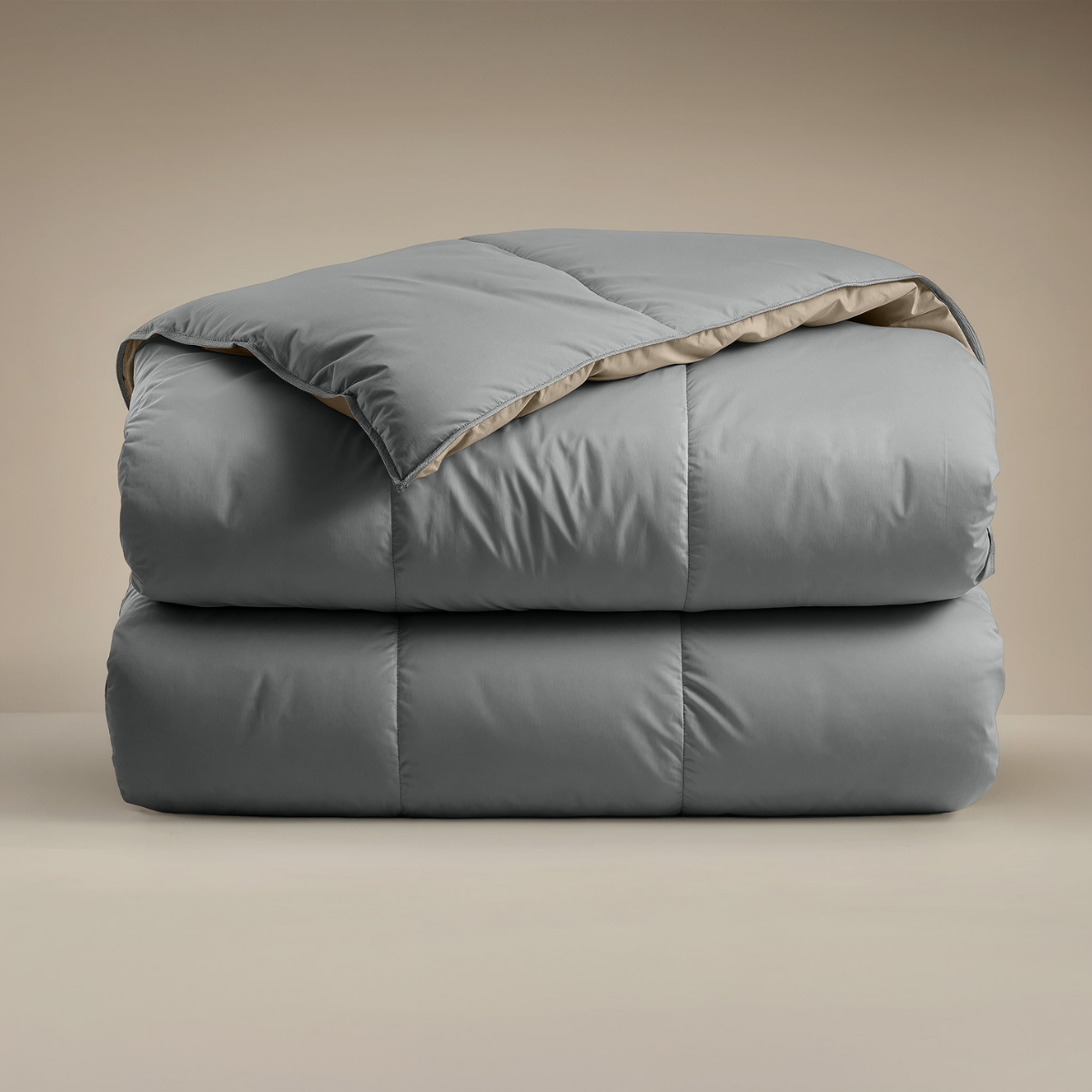 Zelesta Deluxe Duo Percale Katoenen Dekbed - Antraciet & Taupe
