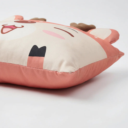 Zelesta Holley Kids Deer Pillow - Brown/Beige image
