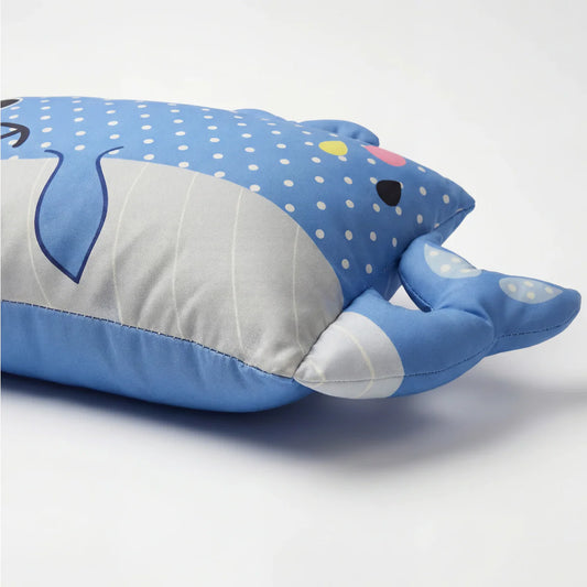 Zelesta Kids Wally The Whale Pillow - Blue/Gray image