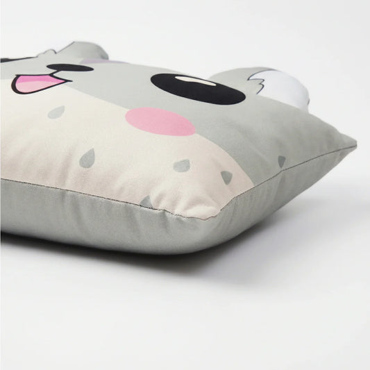Zelesta Wimmy Raccoon Kids Pillow - Grey image