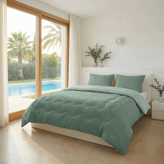 Zelesta Special Cooling Serene Zomerdekbed - Saliegroen