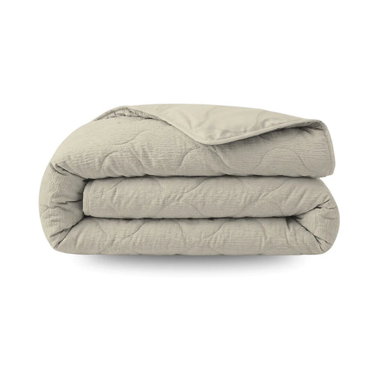 Zelesta Special Seersucker Zomerdekbed - Amandelmelk Beige