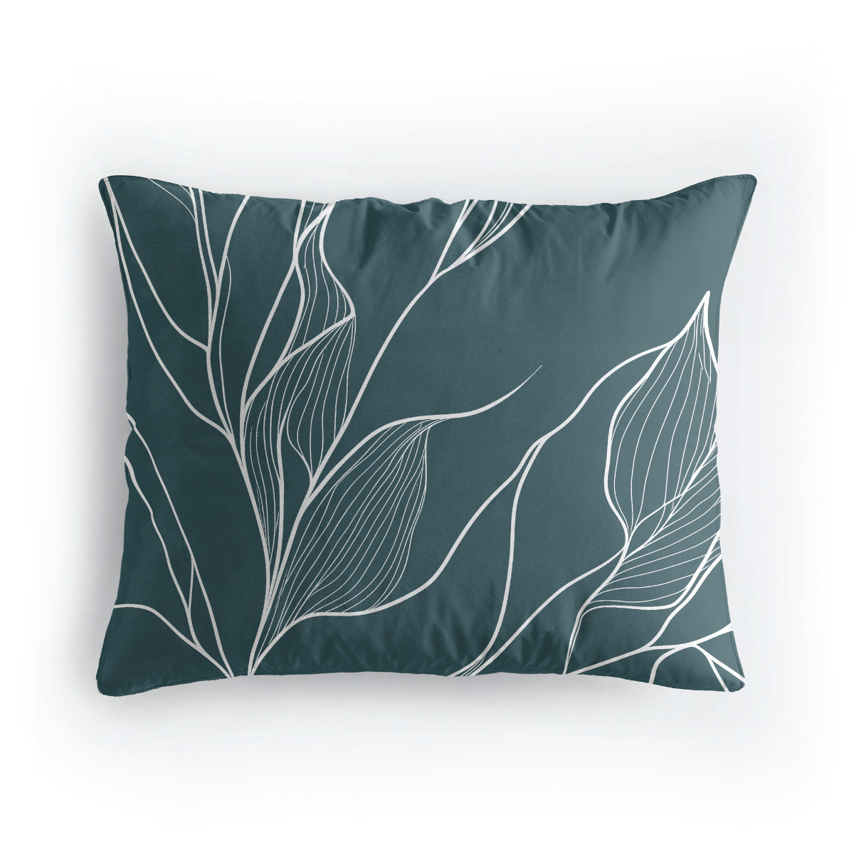 Zelesta Pure Design Katoenen Kussensloop Set van 2 - White Leaves