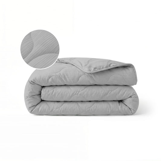 Zelesta Special Mousseline Zomerdekbed - Lichtgrijs