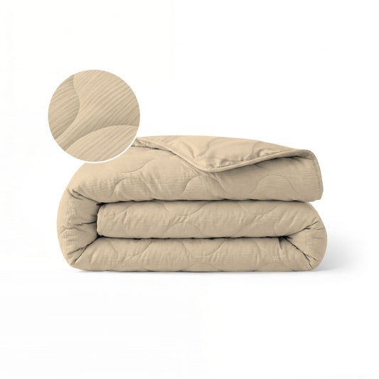 Zelesta Special Mousseline Zomerdekbed - Zacht Botergeel