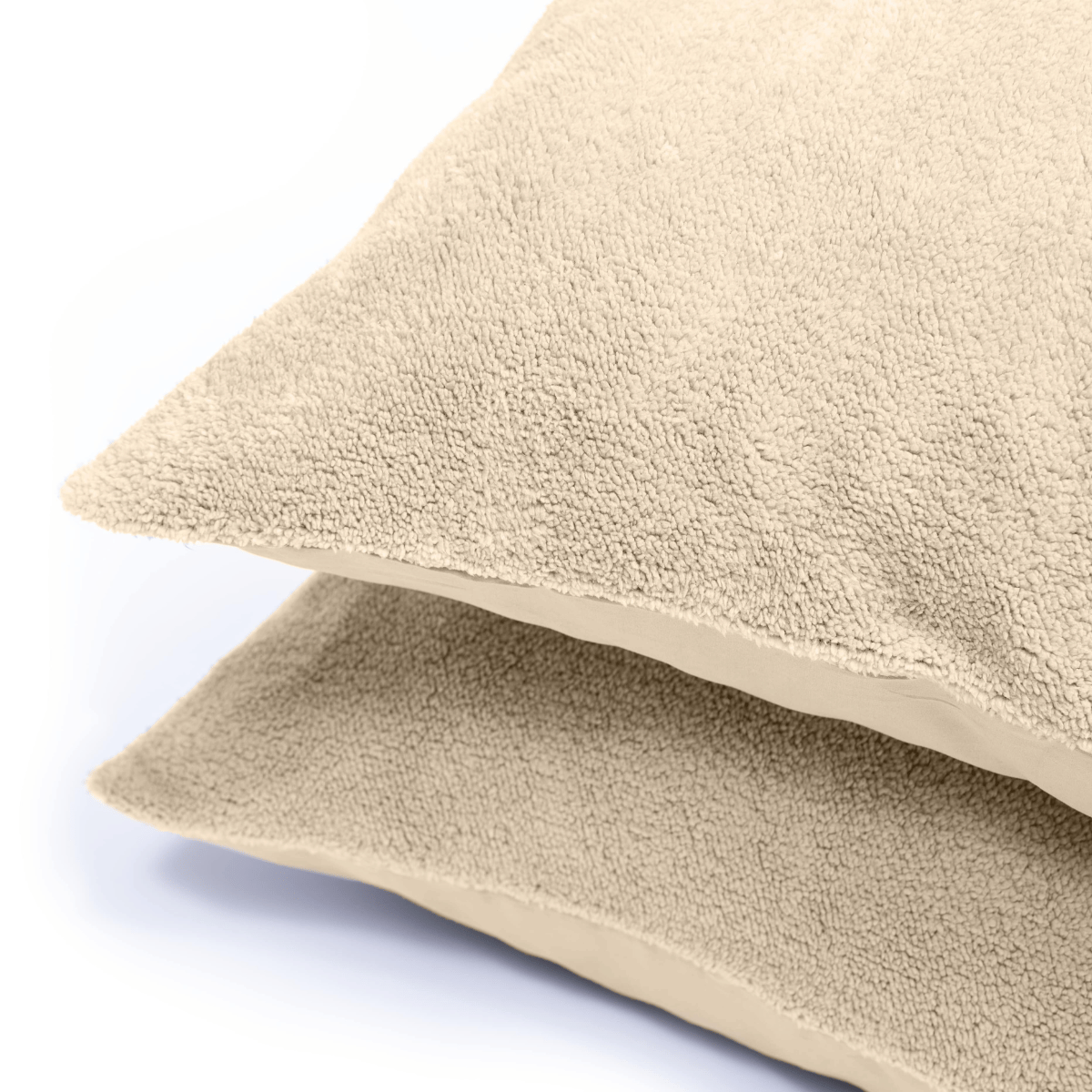 Zelesta Teddy Kussensloop Set van 2 - Taupe