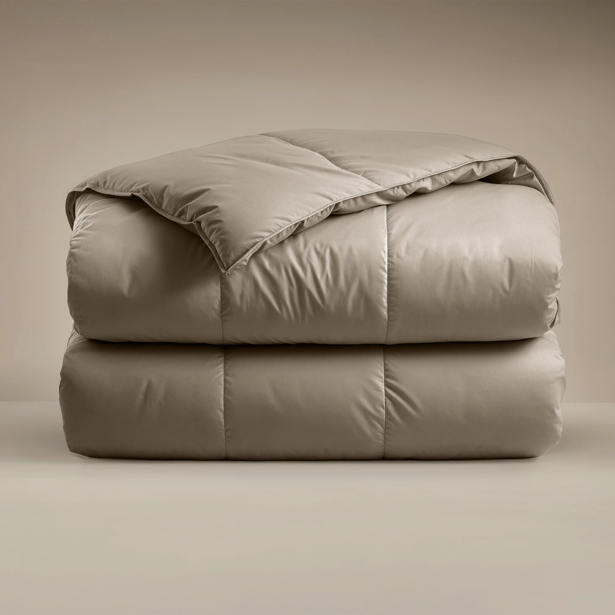 Zelesta Deluxe Uni Satijn Katoenen Dekbed - Notenbruin