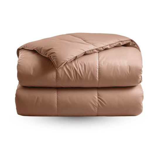 Zelesta Deluxe Uni Satijn Katoenen Dekbed - Aarderood