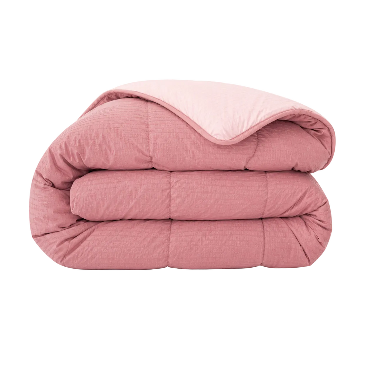 Zelesta Comfort Structure Seersucker Dekbed - Roze & Lichtroze