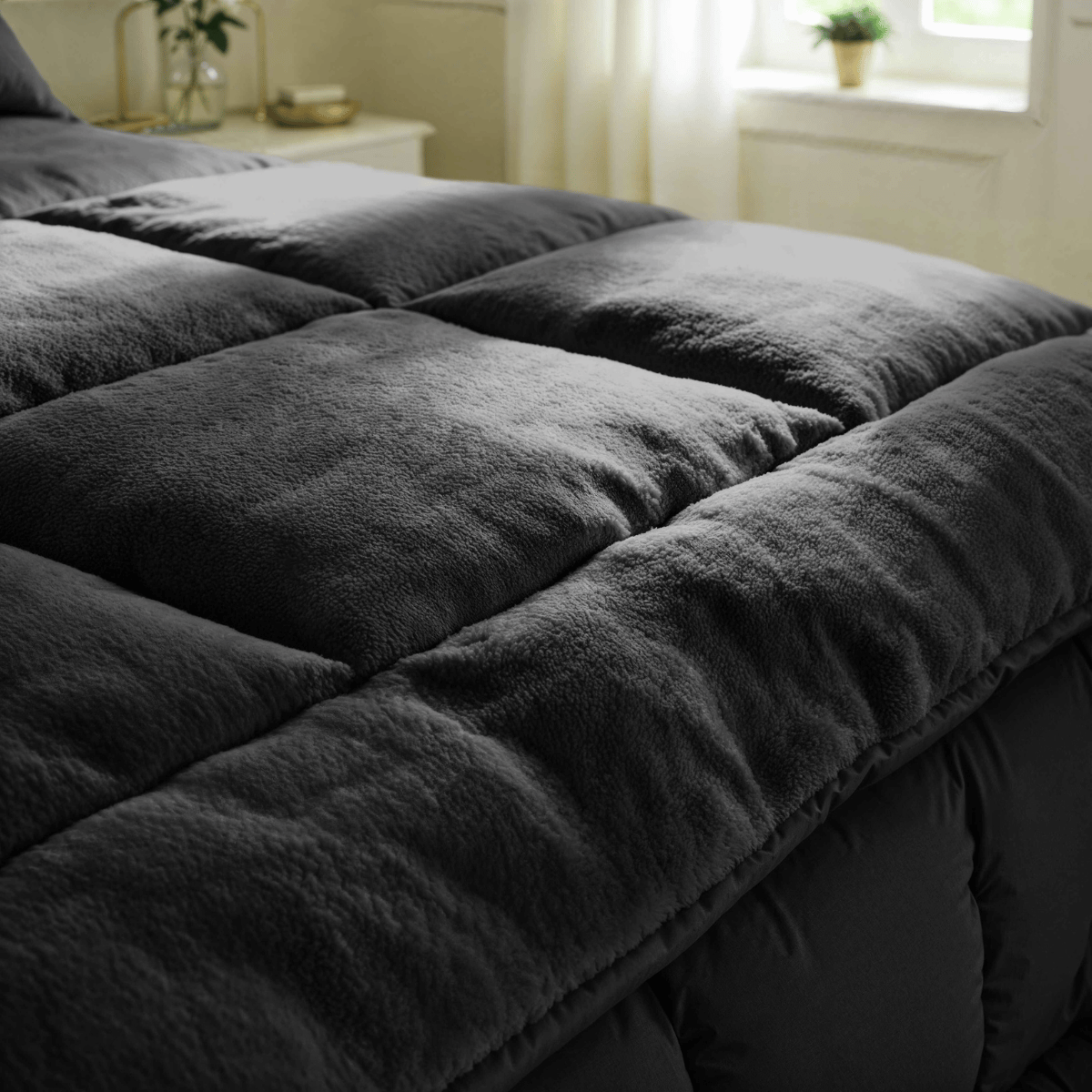 Zelesta Special Teddy Dekbed - Antraciet
