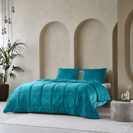 Zelesta Special Velvet Dekbed - Petrol