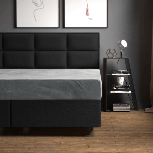 Zelesta Grey Velvet Fitted Sheet image