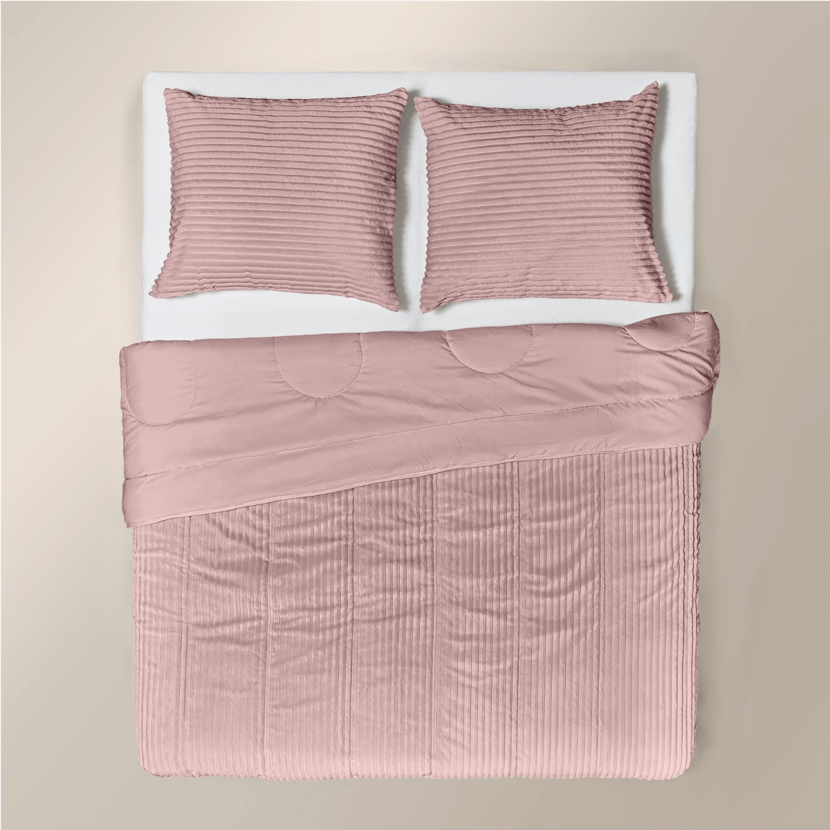 Zelesta Special Teddy Groove Duvet - Old Pink