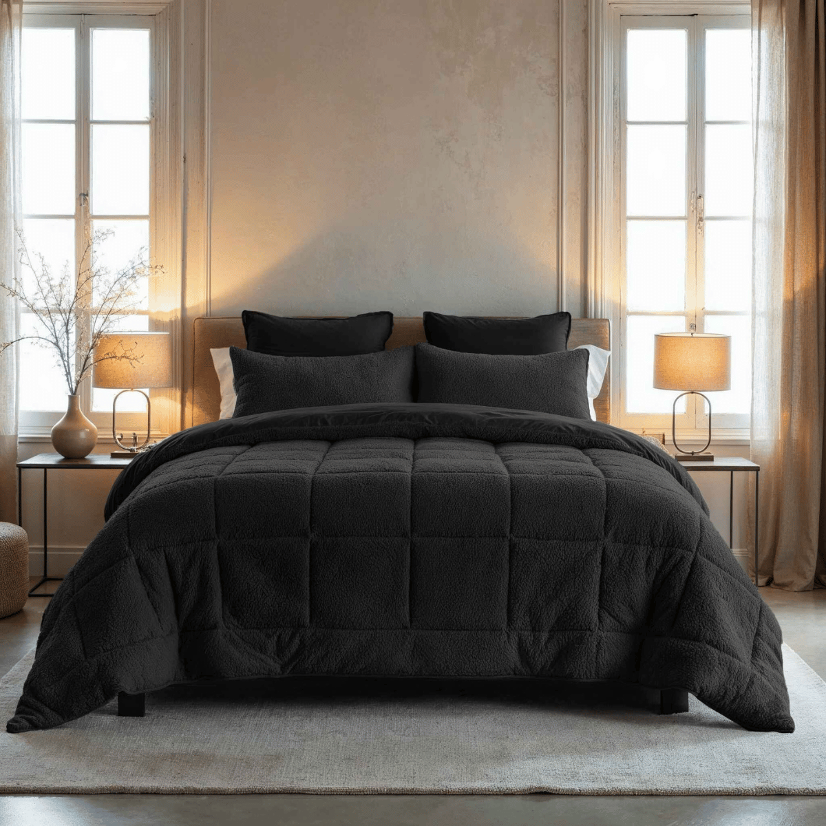 Zelesta Special Teddy Dekbed - Antraciet