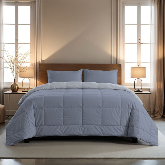 Zelesta Comfort Duo Dekbed - IJsblauw & Zachtblauw