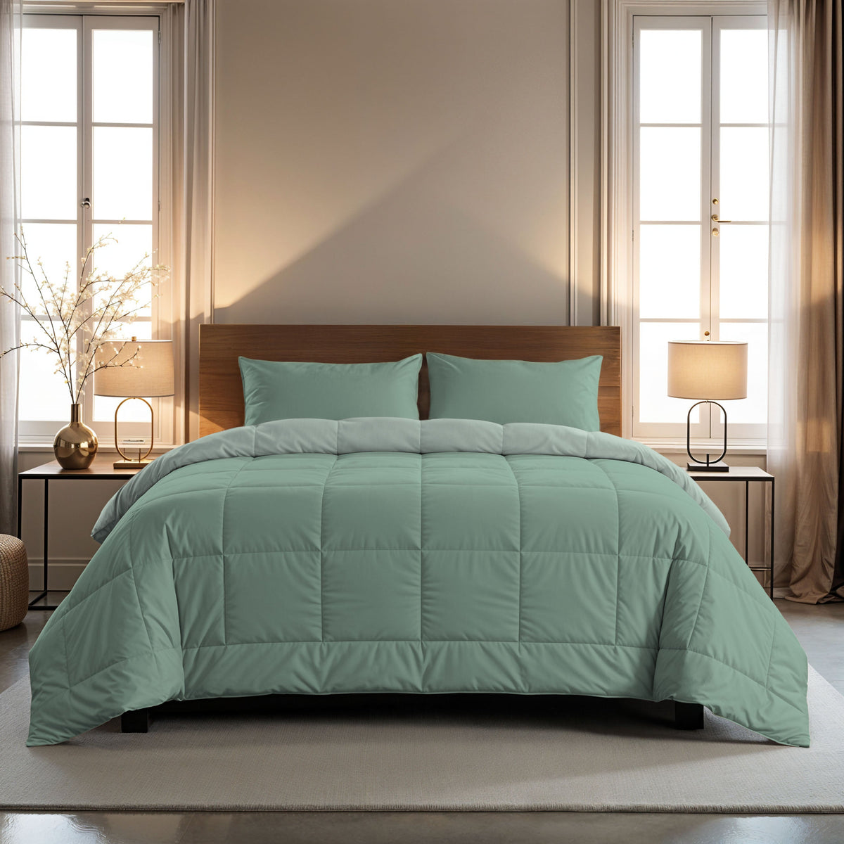 Zelesta Comfort Duo Dekbed - Mintgroen & Lichtgroen