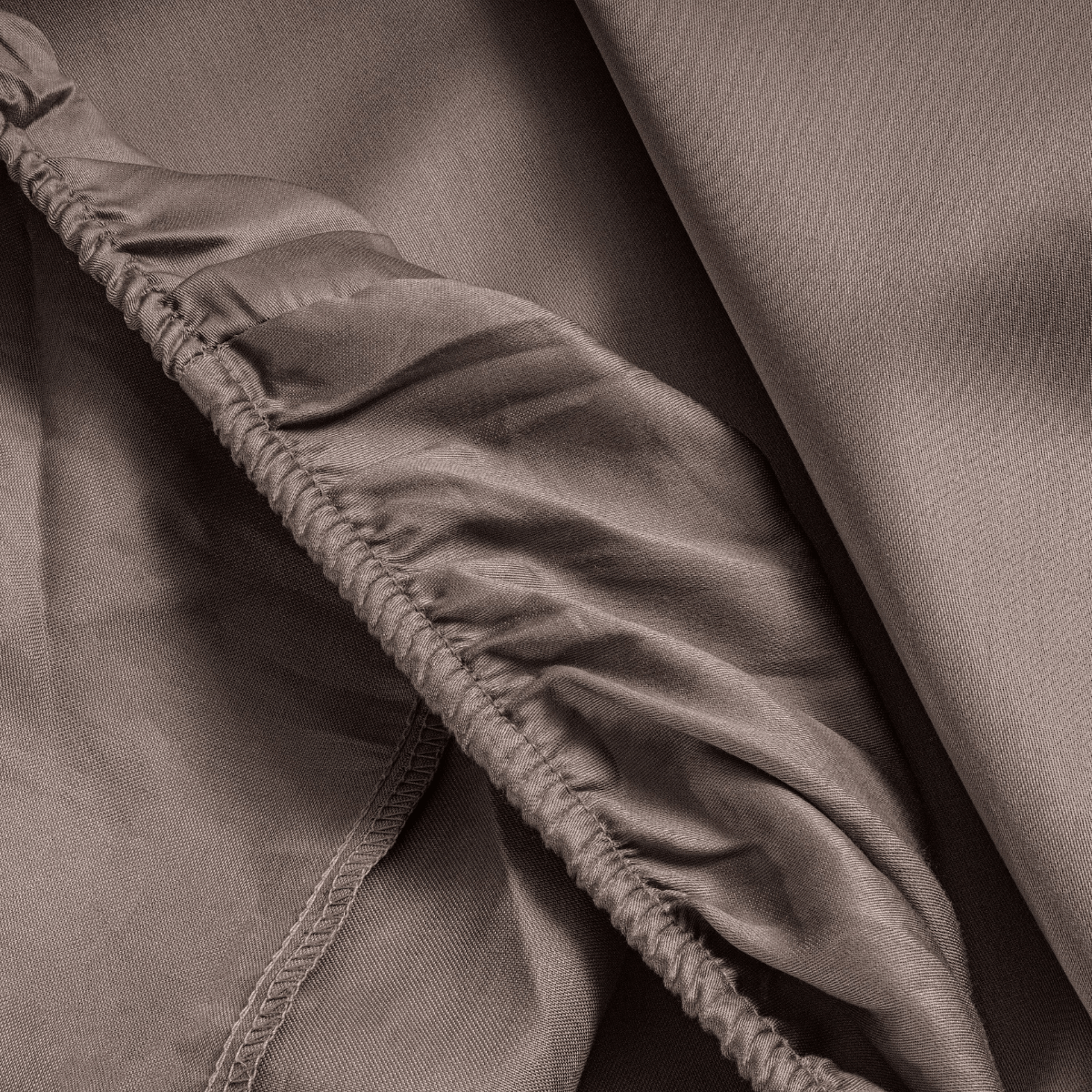Zelesta Primaviera Deluxe Topper Satin Fitted Sheet Taupe image