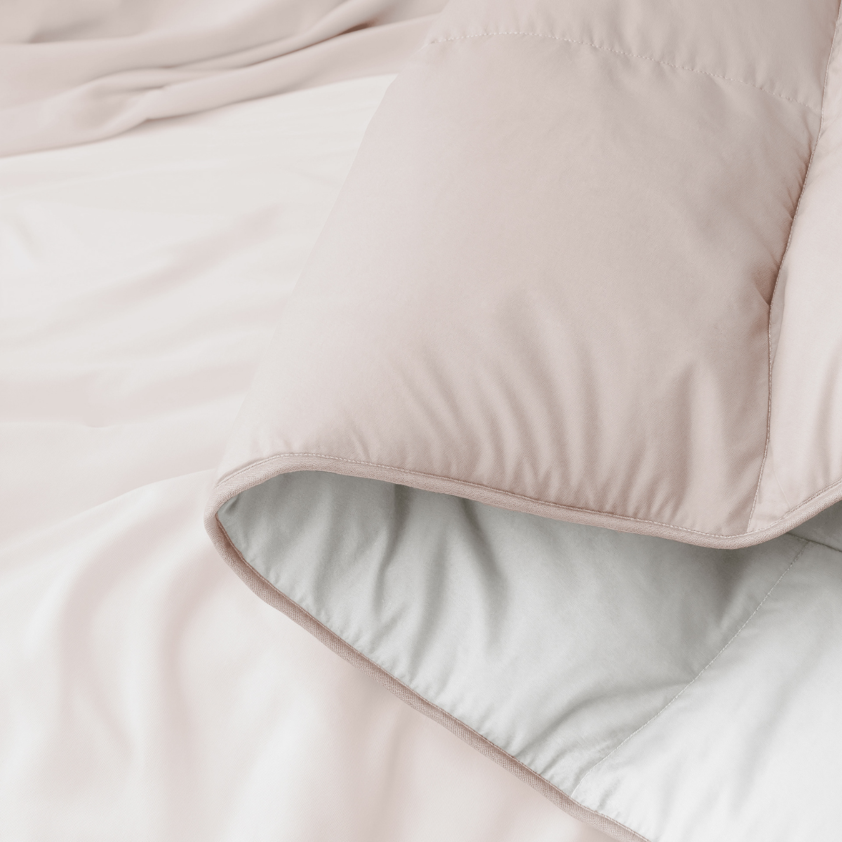 Zelesta Deluxe Duo Percale Katoenen Dekbed - Zijde & Crème