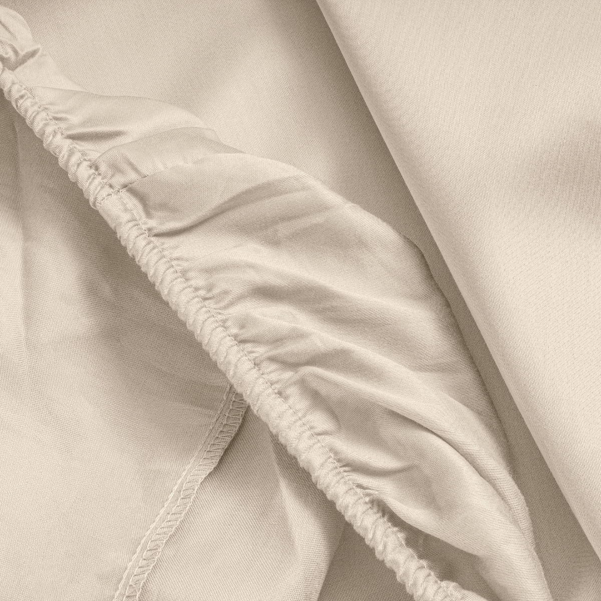 Zelesta Primaviera Satin Deluxe Fitted Sheet Sand image