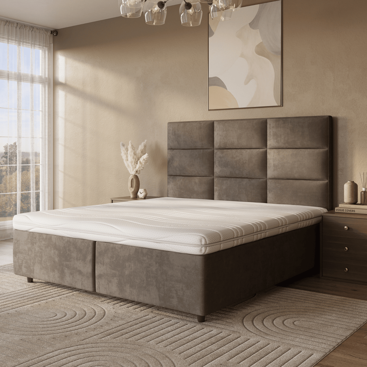 Zelesta Mattress Topper - Hybrid Cold Foam Aloe Vera Cover image