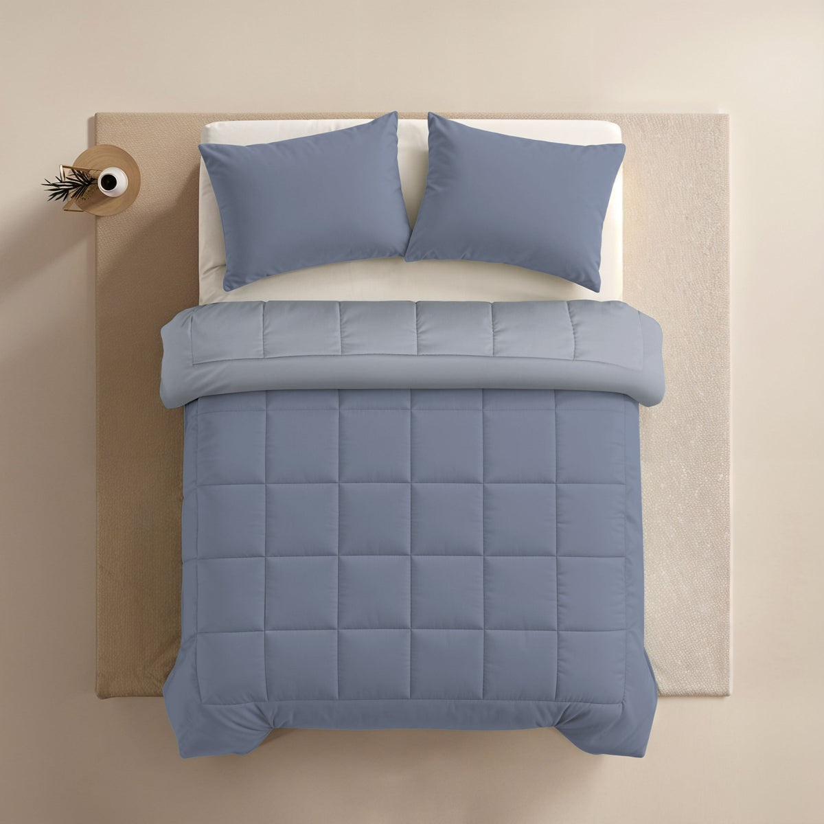 Zelesta Comfort Duo Dekbed - IJsblauw & Zachtblauw