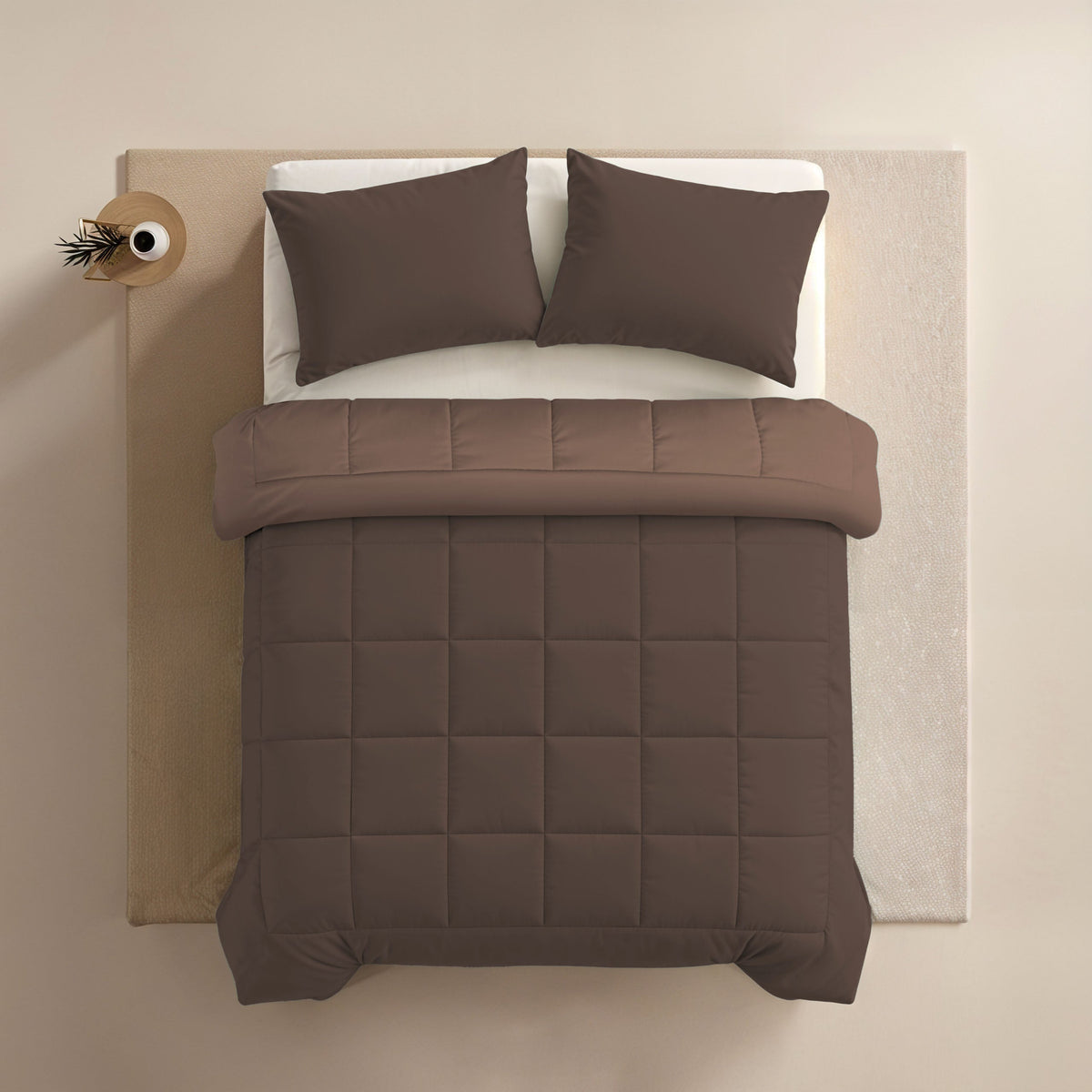 Zelesta Comfort Duo Dekbed - Chocoladebruin & Mokka
