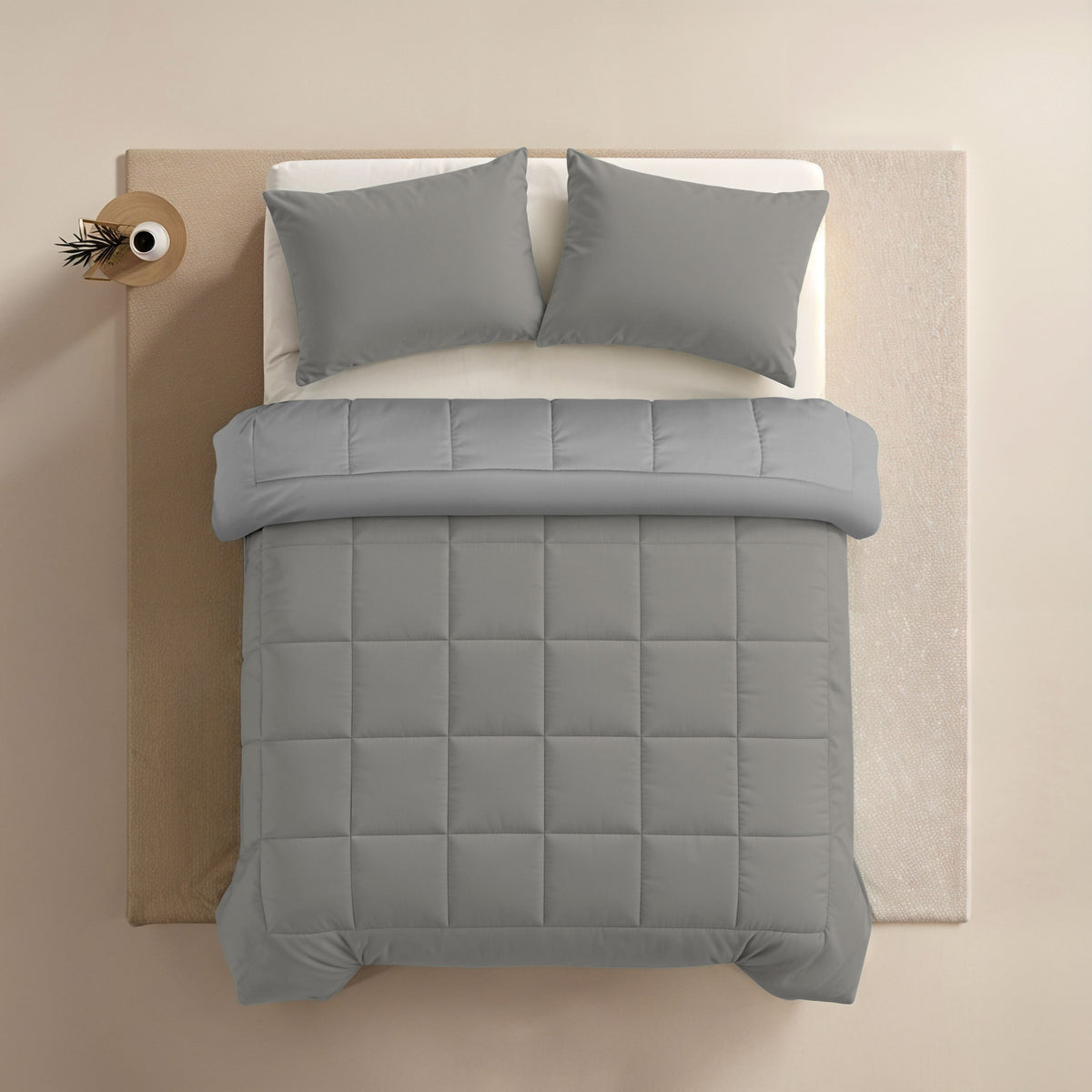 Zelesta Comfort Duo Dekbed - Grijs & Zacht Grijs
