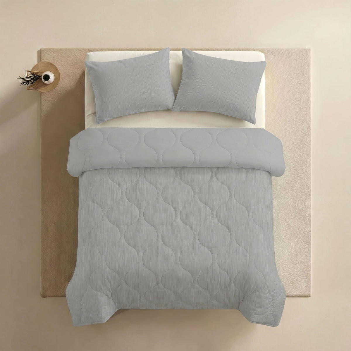 Zelesta Special Mousseline Zomerdekbed - Lichtgrijs