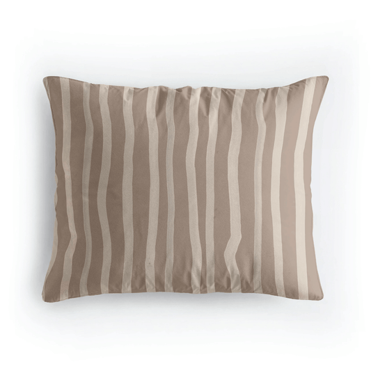Zelesta Pure Design Katoenen Kussensloop Set van 2 - Brown Stripes