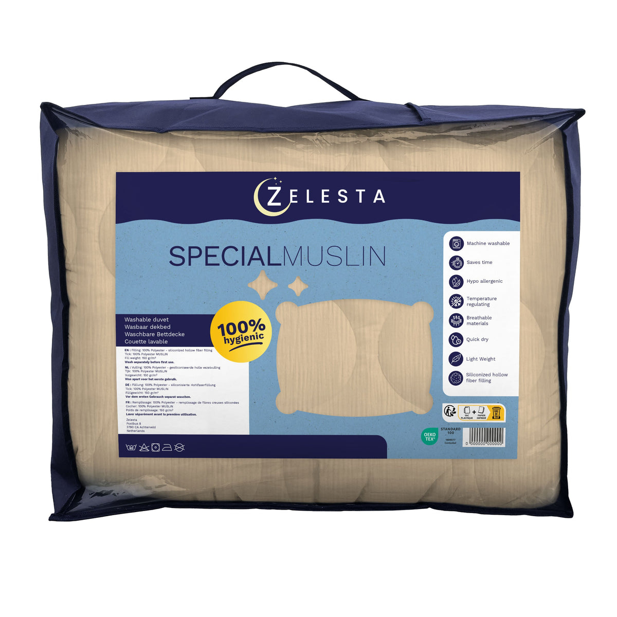 Zelesta Special Muslin Summer Duvet - Soft Butter Yellow