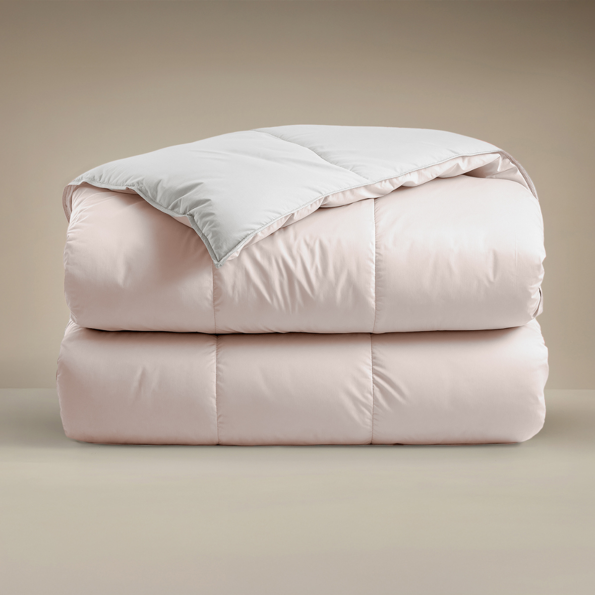 Zelesta Deluxe Duo Percale Katoenen Dekbed - Zijde & Crème