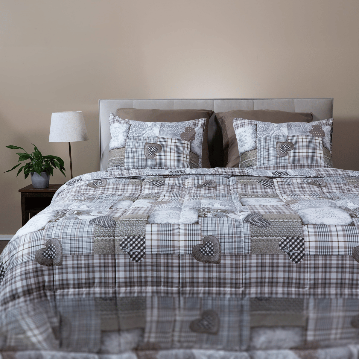 Zelesta Comfort Design Summer Duvet - Patchwork Hearts