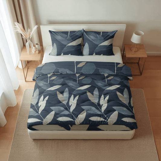Zelesta Pure Design Katoenen Dekbed - Dark Leaves