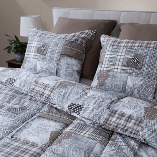 Zelesta Comfort Design Kussensloop Set Van 2 - Patchwork Hearts