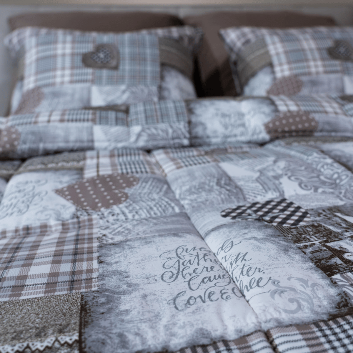 Zelesta Comfort Design Dekbed - Patchwork Hearts